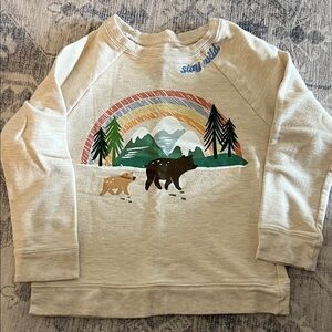 Little Sleepies Stay Wild Kids Sweatshirt - Cream